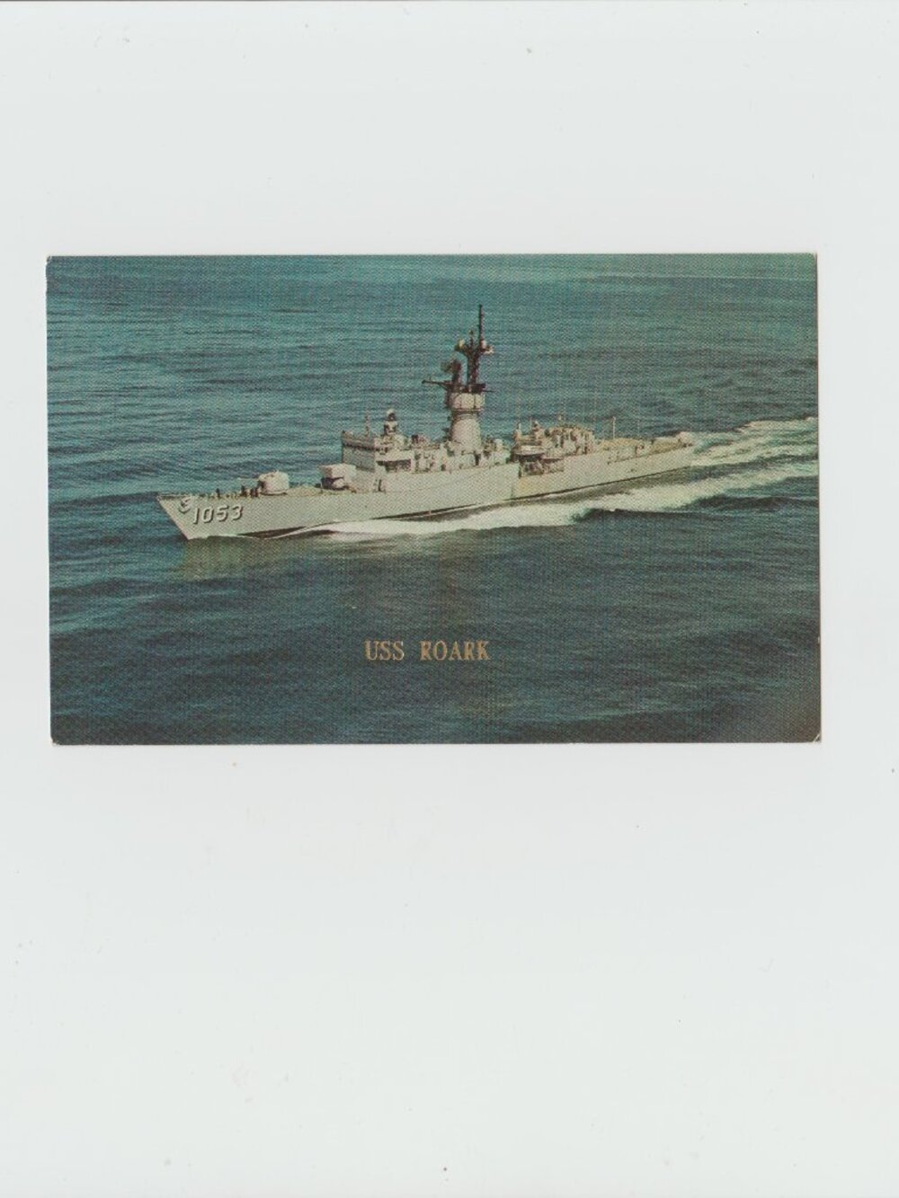 U.S.S. Koark ( DE - 1053) Postcard